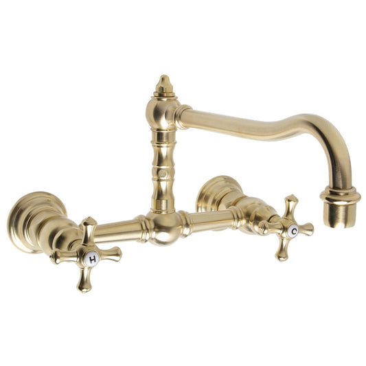 Speakman Proper 1.8 GPM High Rise Wall-Mount Cross Handles Brushed Bronze Faucet