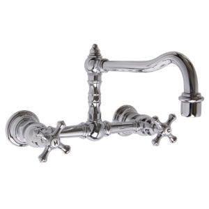Speakman Proper 1.8 GPM High Rise Wall-Mount Cross Handles Polished Chrome Faucet