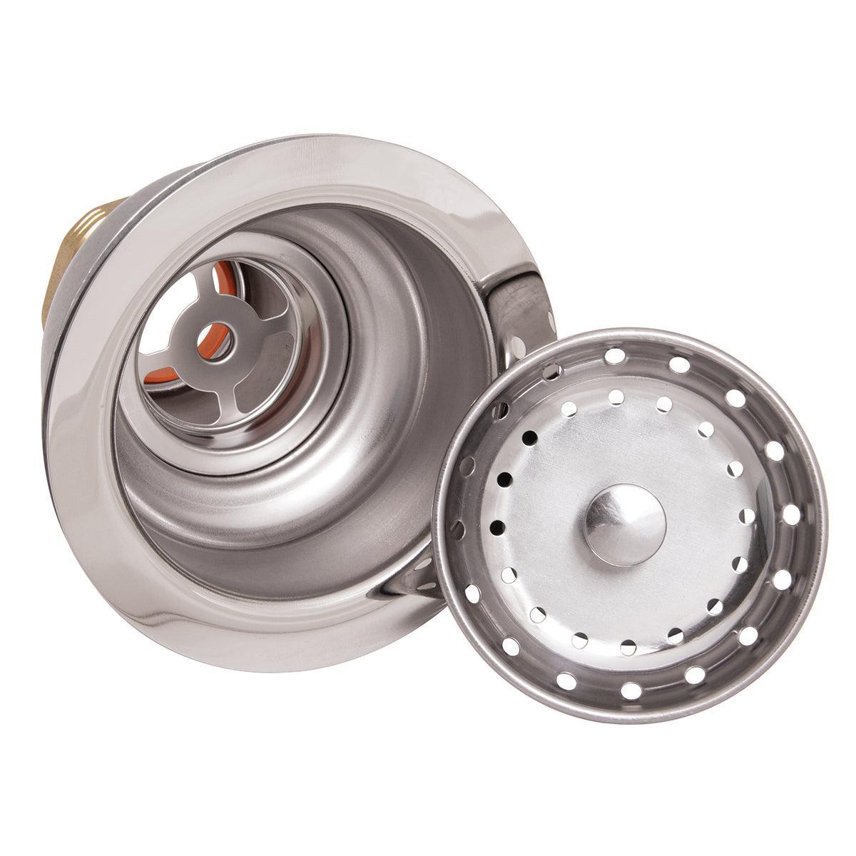 Speakman Round Deep Dish Posi-Lock Assembly Polished Chrome Basket Str ...
