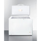 Summit Appliance 10 cu.ft. White Finish Chest Freezer with Stainless Steel Lid Finish