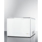 Summit Appliance 10 cu.ft. White Finish Chest Freezer with Stainless Steel Lid Finish