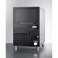 Summit Appliance 100 lbs. Black/Stainless Steel Finish Commercial Icemaker - ADA Compliant