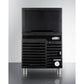 Summit Appliance 100 lbs. Black/Stainless Steel Finish Commercial Icemaker