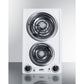 Summit Appliance 12" 230V White Finish 2-Burner Coil Cooktop