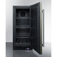 Summit Appliance 15" Black Stainless Steel Built-In All-Freezer