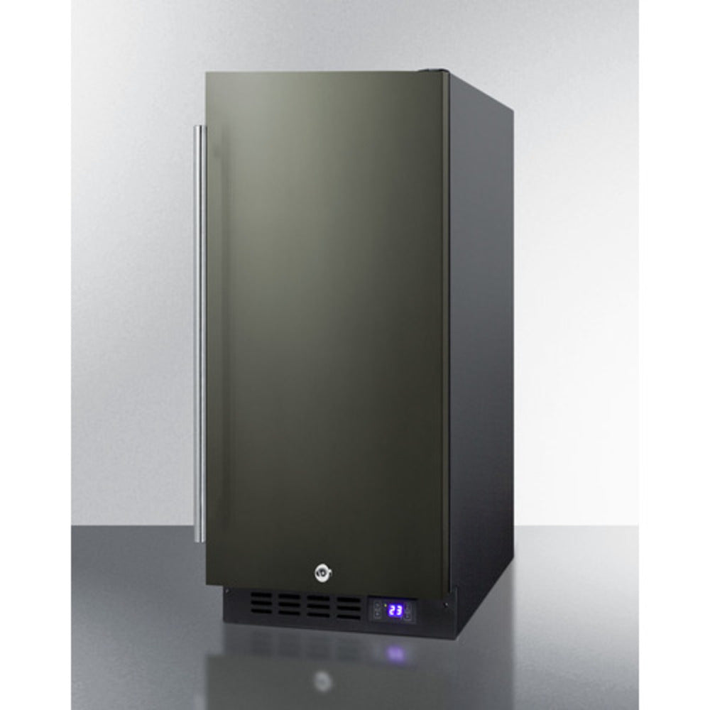 Summit Appliance 15" Black Stainless Steel Built-In All-Freezer