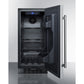 Summit Appliance 15" Stainless Steel/Black Finish Built-In All-Refrigerator