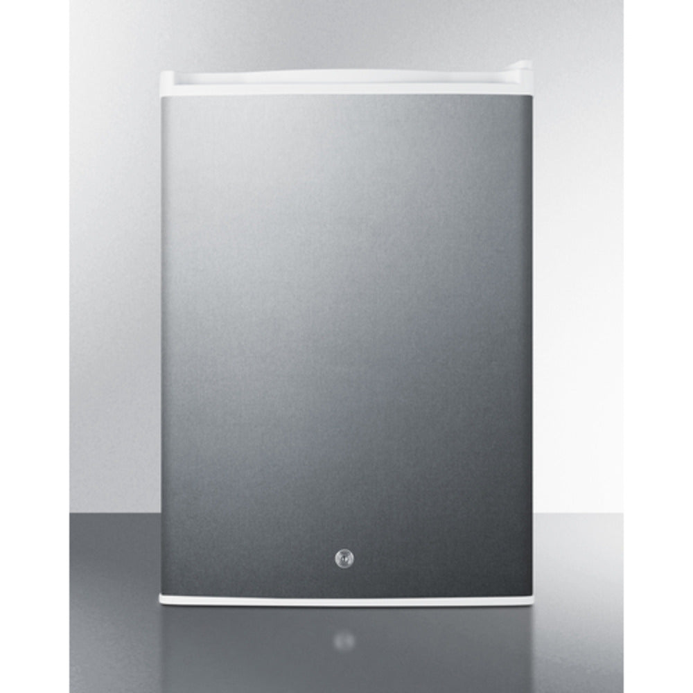Summit Appliance 17" Stainless Steel/White Finish Compact Built-In All-Refrigerator