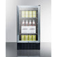 Summit Appliance 18" 3 cu.ft. Stainless Steel Beverage Center