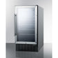 Summit Appliance 18" 3 cu.ft. Stainless Steel Beverage Center