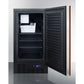 Summit Appliance 18" 8 lbs. Panel-Ready/Black Finish Drain-Free Icemaker
