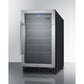 Summit Appliance 18" Black Finish Built-In 34 Bottles Wine Cellar - ADA Compliant