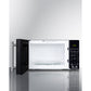 Summit Appliance 18" Black Finish Compact Microwave with USB Ports and Allocator