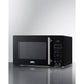 Summit Appliance 18" Black Finish Compact Microwave with USB Ports and Allocator