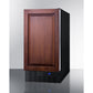 Summit Appliance 18" Panel-Ready/Black Finish Built-In All-Freezer - ADA Compliant