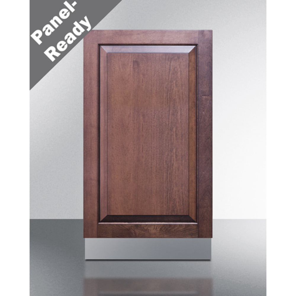 Summit Appliance 18" Panel-Ready/Stainless Steel Finish Built-In Dishwasher - ADA Compliant