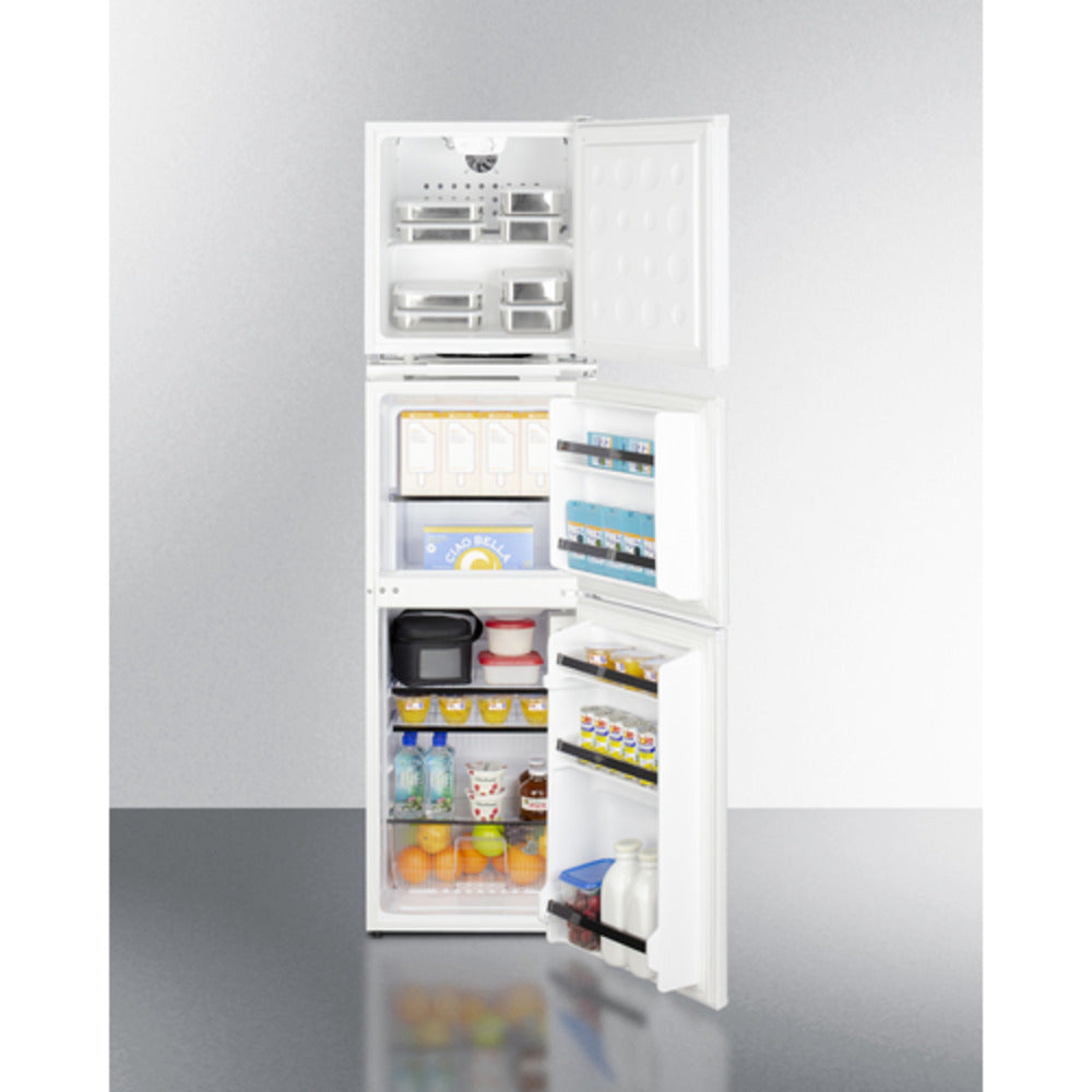 Summit Appliance 19" White Finish Allergy-Free Refrigerator and Refrigerator-Freezer Combo