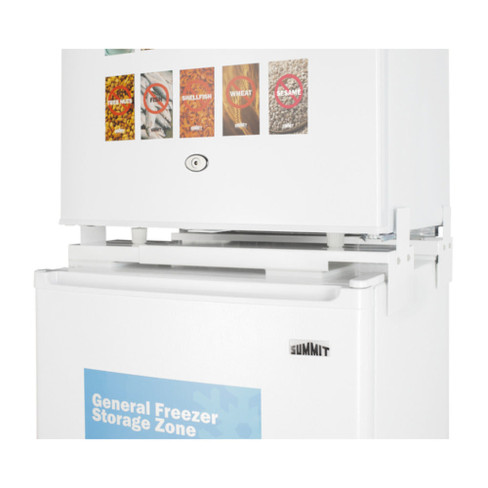 Summit Appliance 19" White Finish Allergy-Free Refrigerator and Refrigerator-Freezer Combo