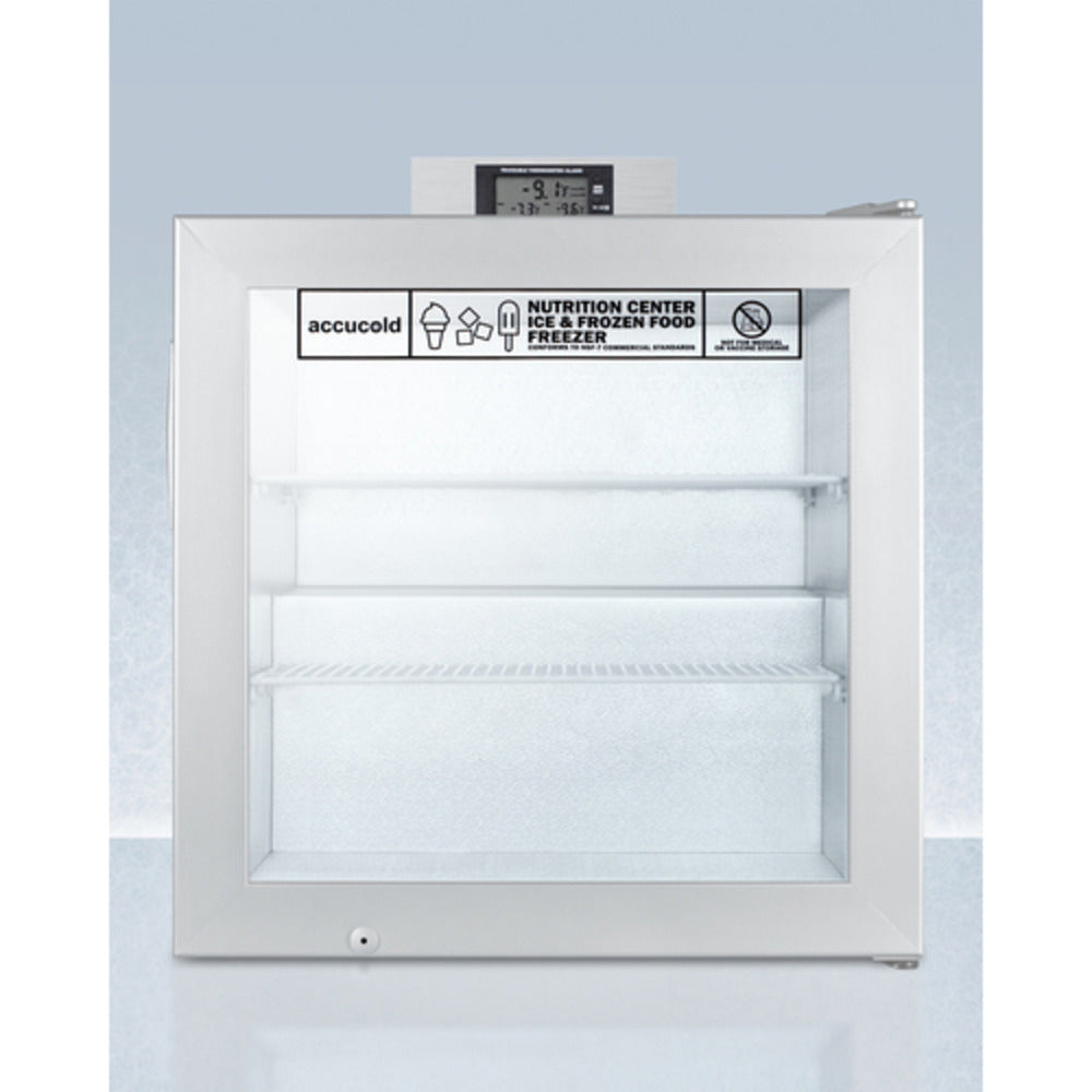 Summit Appliance 2 cu.ft. Gray Finish Compact All-Freezer with NIST Calibrated Temp Display