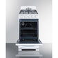 Summit Appliance 20" White Finish Freestanding Gas Range