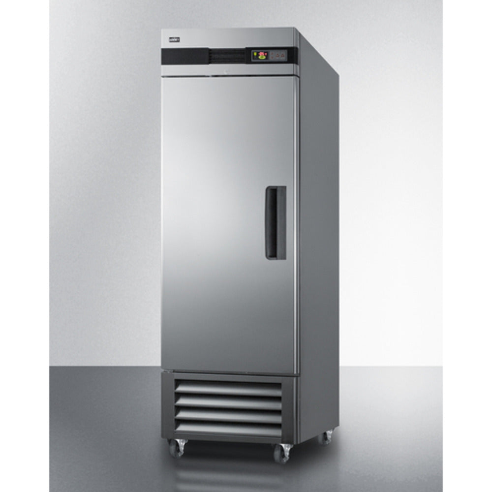 Summit Appliance 23 cu.ft. Stainless Steel Reach-In All-Freezer with Left Door Handle