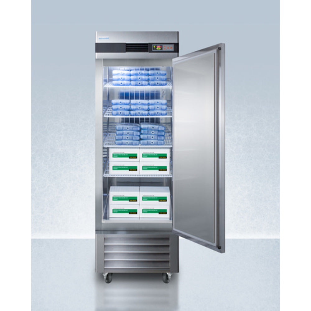 Summit Appliance 23 cu.ft. Stainless Steel Upright Pharmacy Freezer