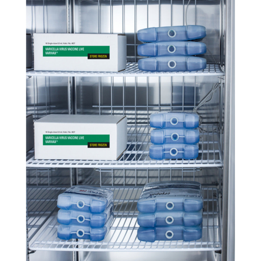 Summit Appliance 23 cu.ft. Stainless Steel Upright Pharmacy Freezer with Left Door Handle