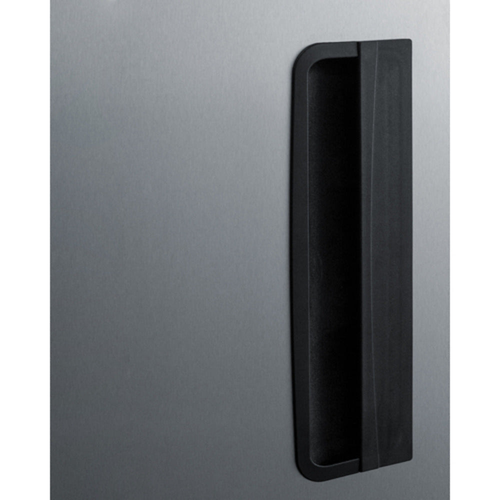 Summit Appliance 23 cu.ft. Stainless Steel Upright Pharmacy Freezer with Left Door Handle