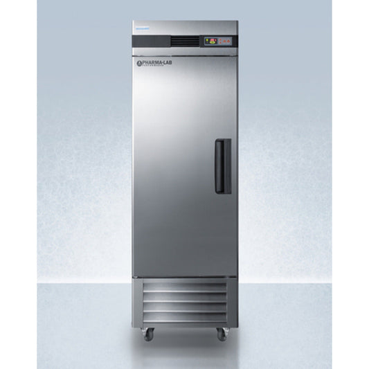 Summit Appliance 23 cu.ft. Stainless Steel Upright Pharmacy Freezer with Left Door Handle