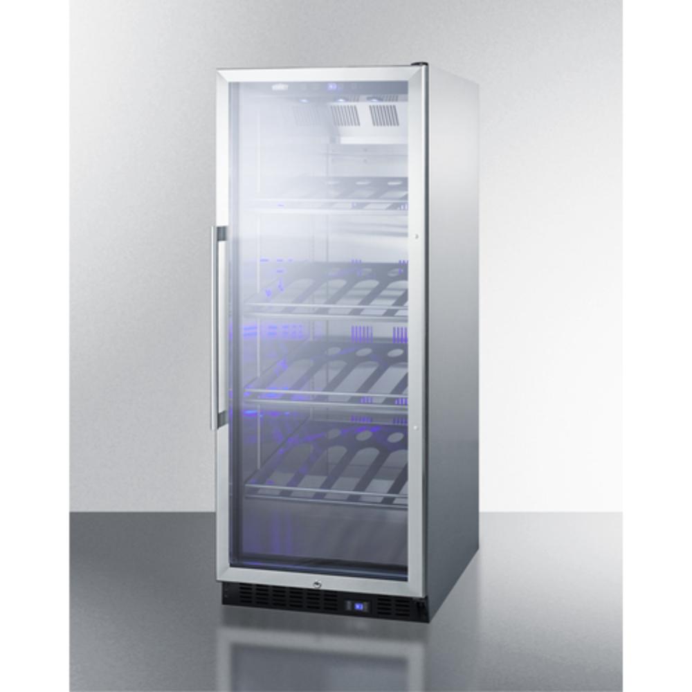 Summit Appliance 24" 11 cu.ft. Stainless Steel Single Zone Commercial Wine Cellar
