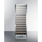 Summit Appliance 24" 16 cu.ft. Black Finish 160 Bottles Dual Zone Wine Cellar
