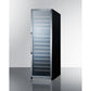 Summit Appliance 24" 16 cu.ft. Black Finish 160 Bottles Dual Zone Wine Cellar