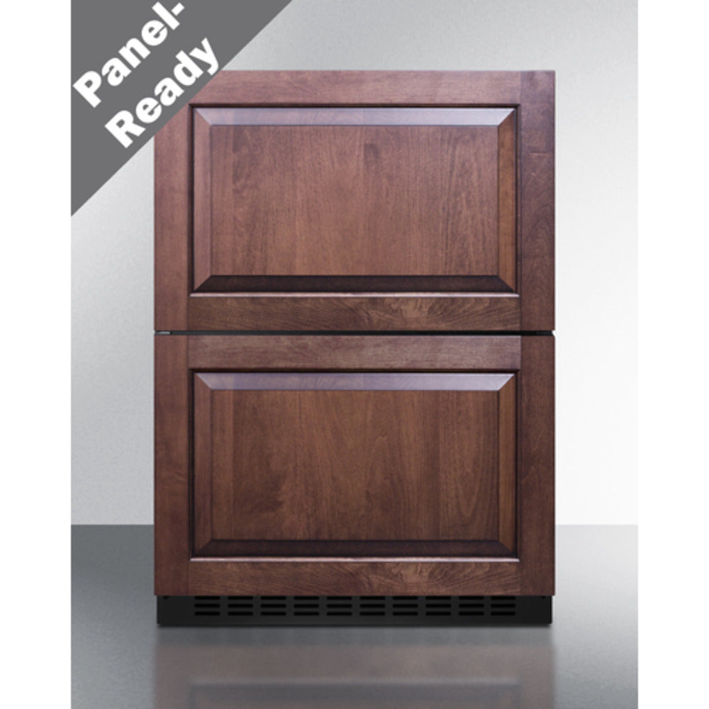 Summit Appliance 24" 3 cu.ft. Panel-Ready 2-Drawer Refrigerator-Freezer