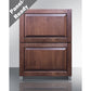 Summit Appliance 24" 3 cu.ft. Panel-Ready & Stainless Steel Cabinet Finish 2-Drawer All-Freezer
