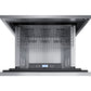 Summit Appliance 24" 3 cu.ft. Panel-Ready & Stainless Steel Cabinet Finish 2-Drawer All-Freezer