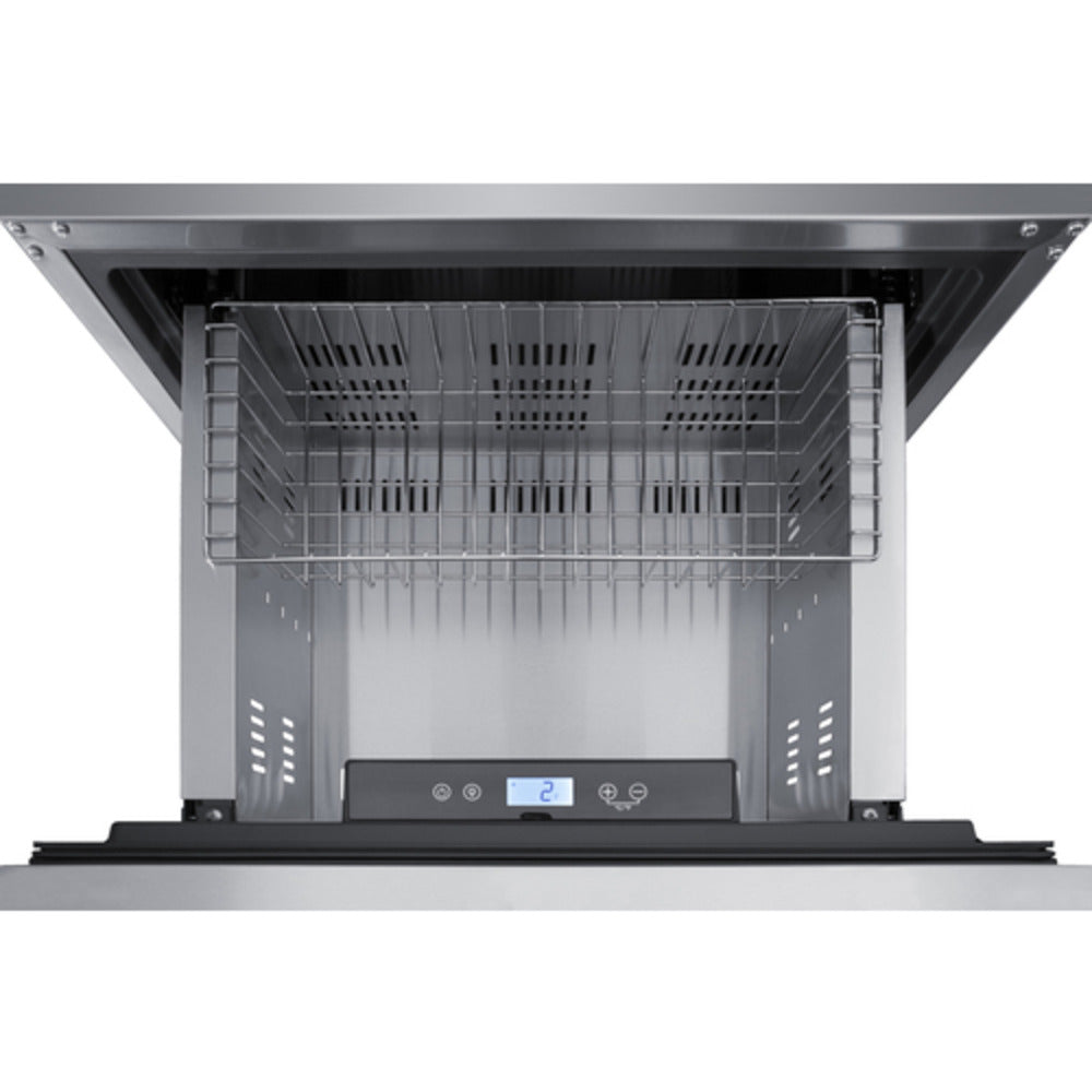 Summit Appliance 24" 3 cu.ft. Panel-Ready & Stainless Steel Cabinet Finish 2-Drawer All-Freezer