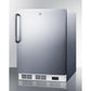 Summit Appliance 24" 3 cu.ft. Stainless Steel Built-In All-Freezer with Towel Bar Handle - ADA Compliant