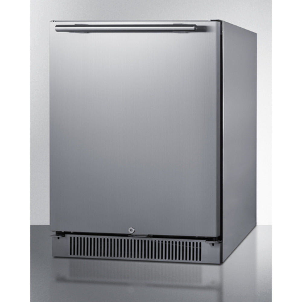 Summit Appliance 24" 5 cu.ft. Stainless Steel Built-In Outdoor All-Refrigerator