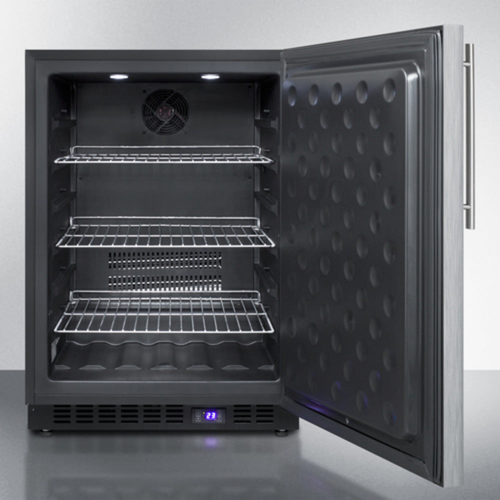 Summit Appliance 24" 5 cu.ft. Stainless Steel Outdoor All-Freezer with Professional Handle