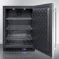 Summit Appliance 24" 5 cu.ft. Stainless Steel/Black Finish Outdoor All-Freezer