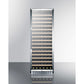 Summit Appliance 24" Black Finish Built-In 171 Bottles Single Zone Wine Cellar