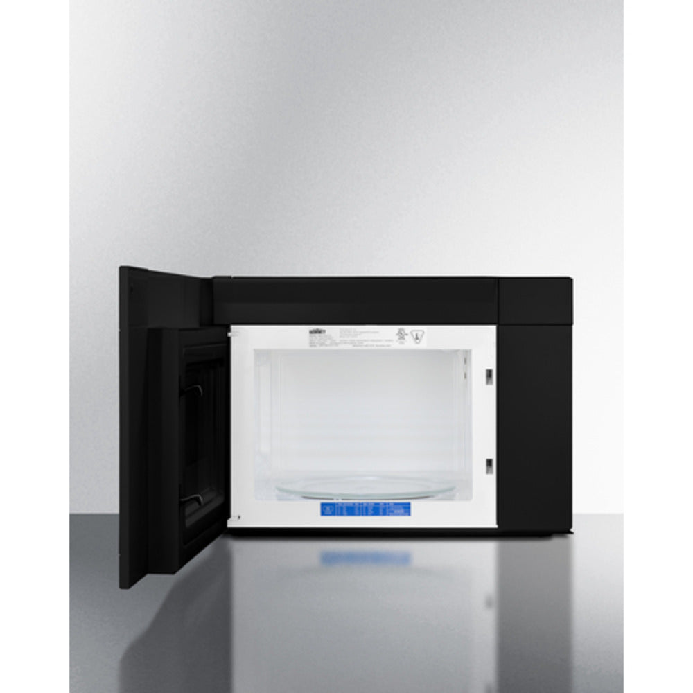 Summit Appliance 24" Black Finish Over-the-Range Microwave