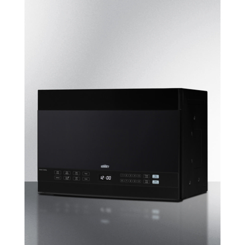 Summit Appliance 24" Black Finish Over-the-Range Microwave