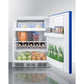 Summit Appliance 24" Blue/White Finish Refrigerator-Freezer - ADA Compliant