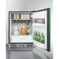 Summit Appliance 24" Green/Black Finish All-Refrigerator