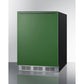 Summit Appliance 24" Green/Black Finish All-Refrigerator - ADA Compliant