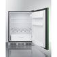 Summit Appliance 24" Green/Black Finish All-Refrigerator - ADA Compliant