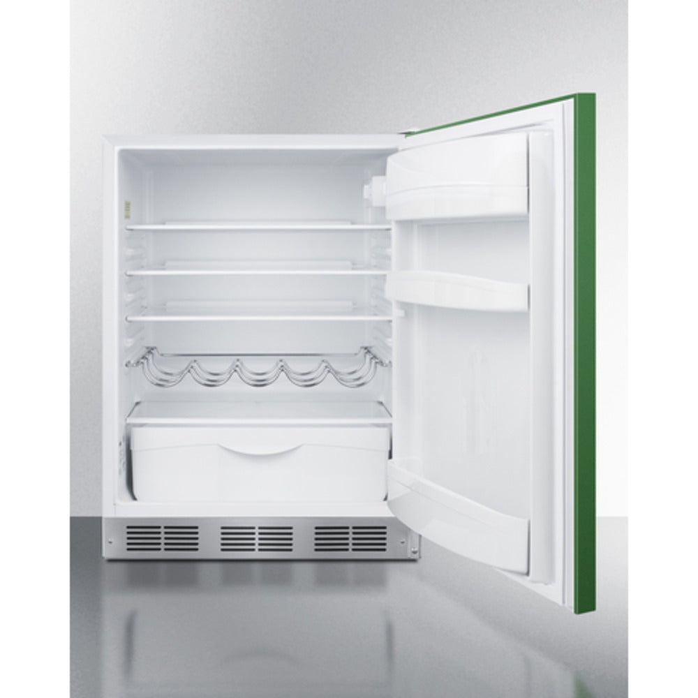Summit Appliance 24" Green/White Finish All-Refrigerator - ADA Compliant