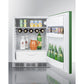 Summit Appliance 24" Green/White Finish All-Refrigerator - ADA Compliant