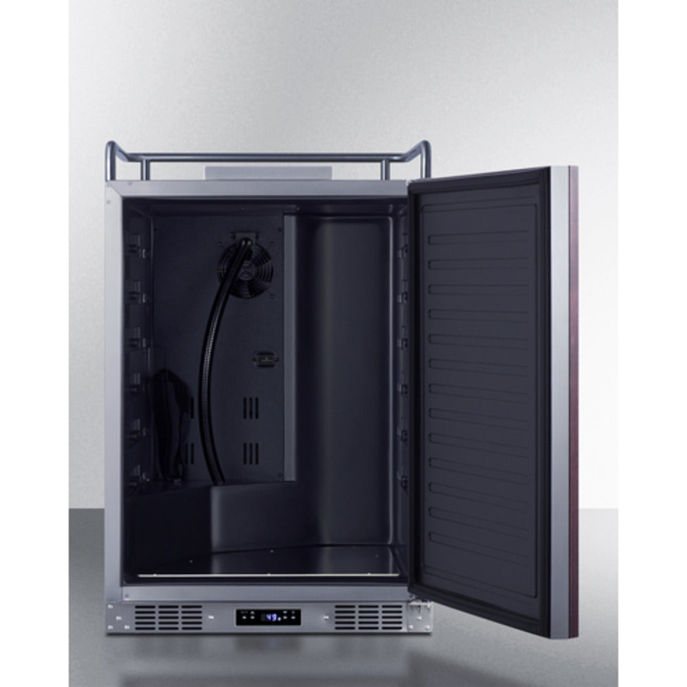 Summit Appliance 24" Panel-Ready/Stainless Steel Built-In Kegerator Only